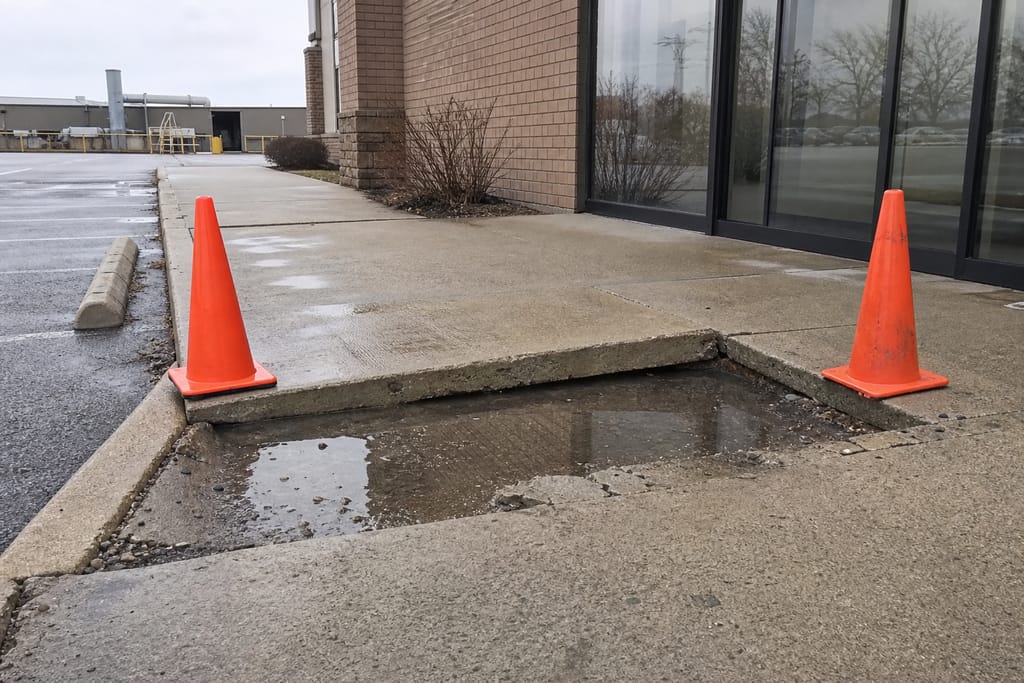 Commercial Sidewalk & Walkway Leveling photo